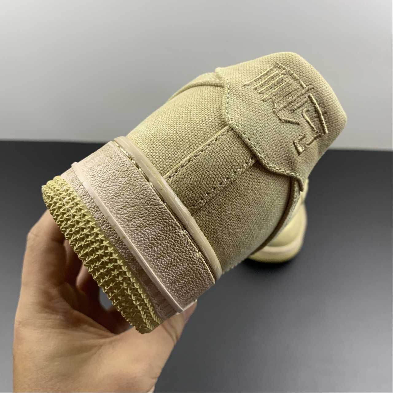 Nike-Air-Force-1-Low-NAI-KE-Tan-Canvas-For-Sale-7