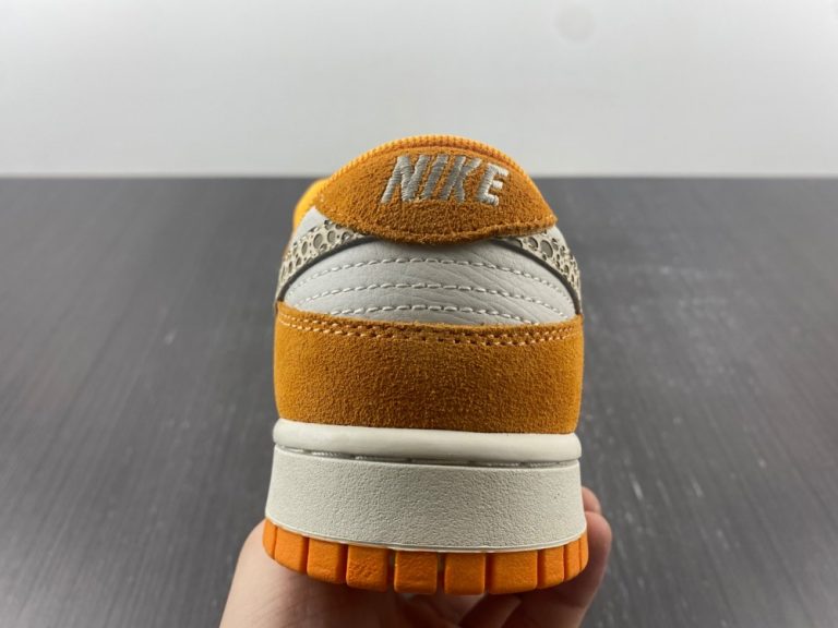 nike dunk low safari swoosh kumquat