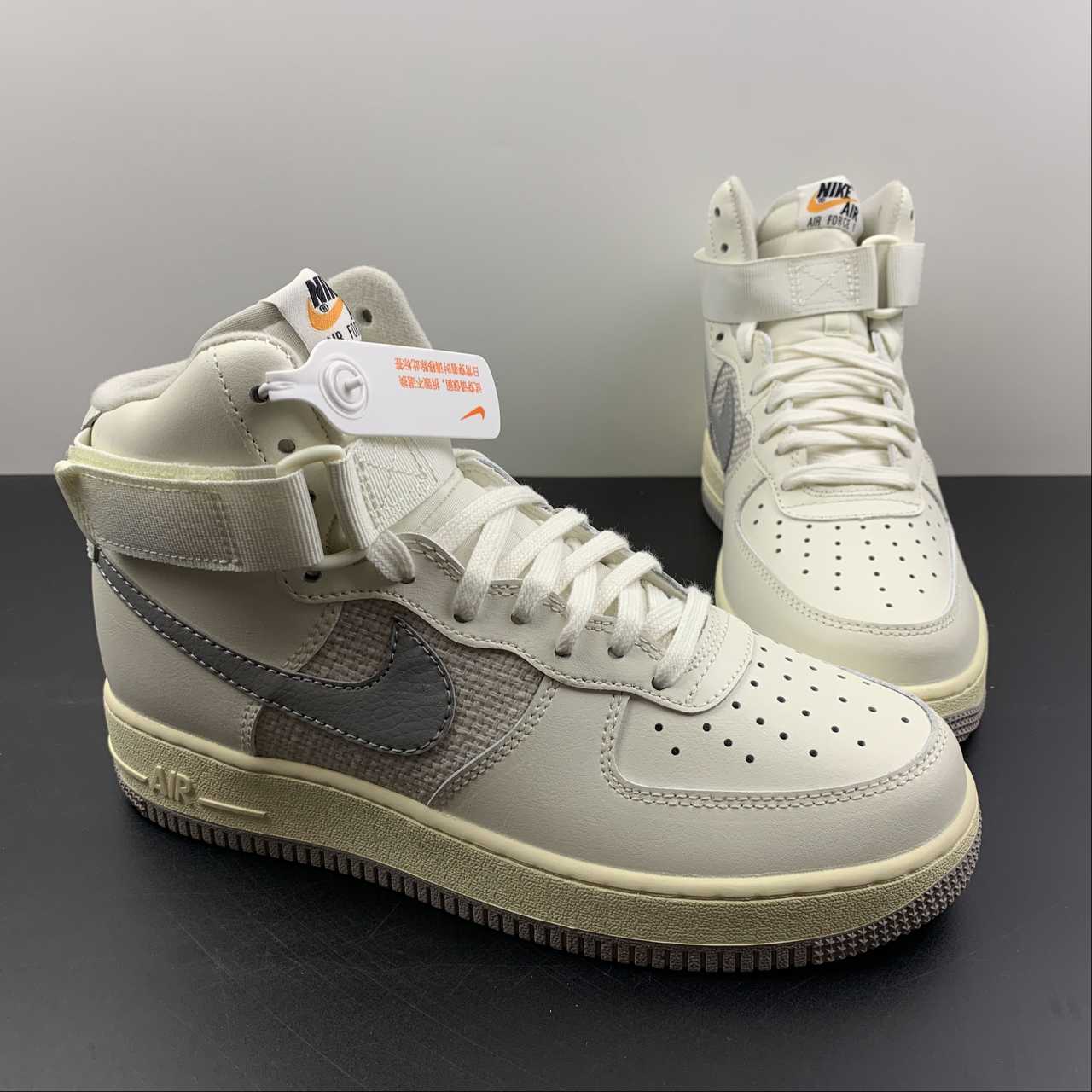 Nike-Air-Force-1-High-Vintage-Sail-Medium-Grey-Light-Bone-Coconut-Milk-For-Sale-4