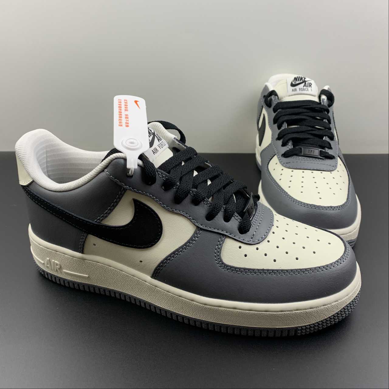 Nike-Air-Force-1-Low-Grey-Black-Sail-For-Sale-4