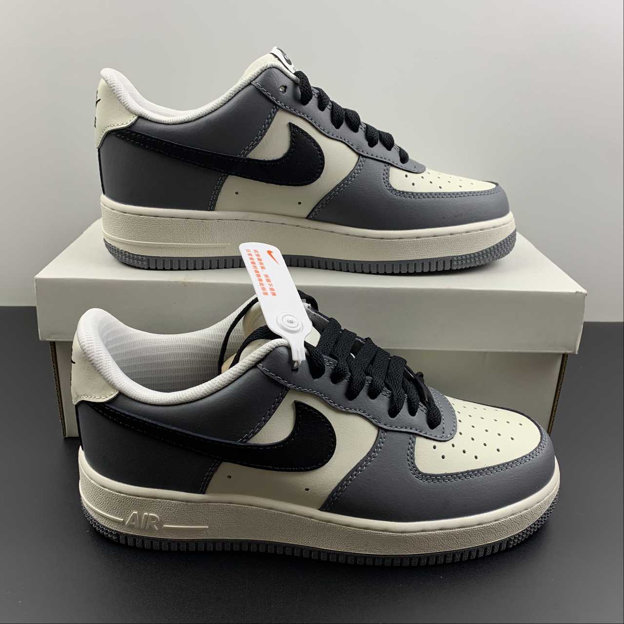 Nike-Air-Force-1-Low-Grey-Black-Sail-For-Sale-8