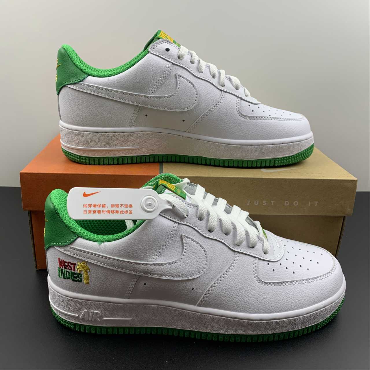 Nike-Air-Force-1-Low-West-Indies-White-Classic-Green-For-Sale-8