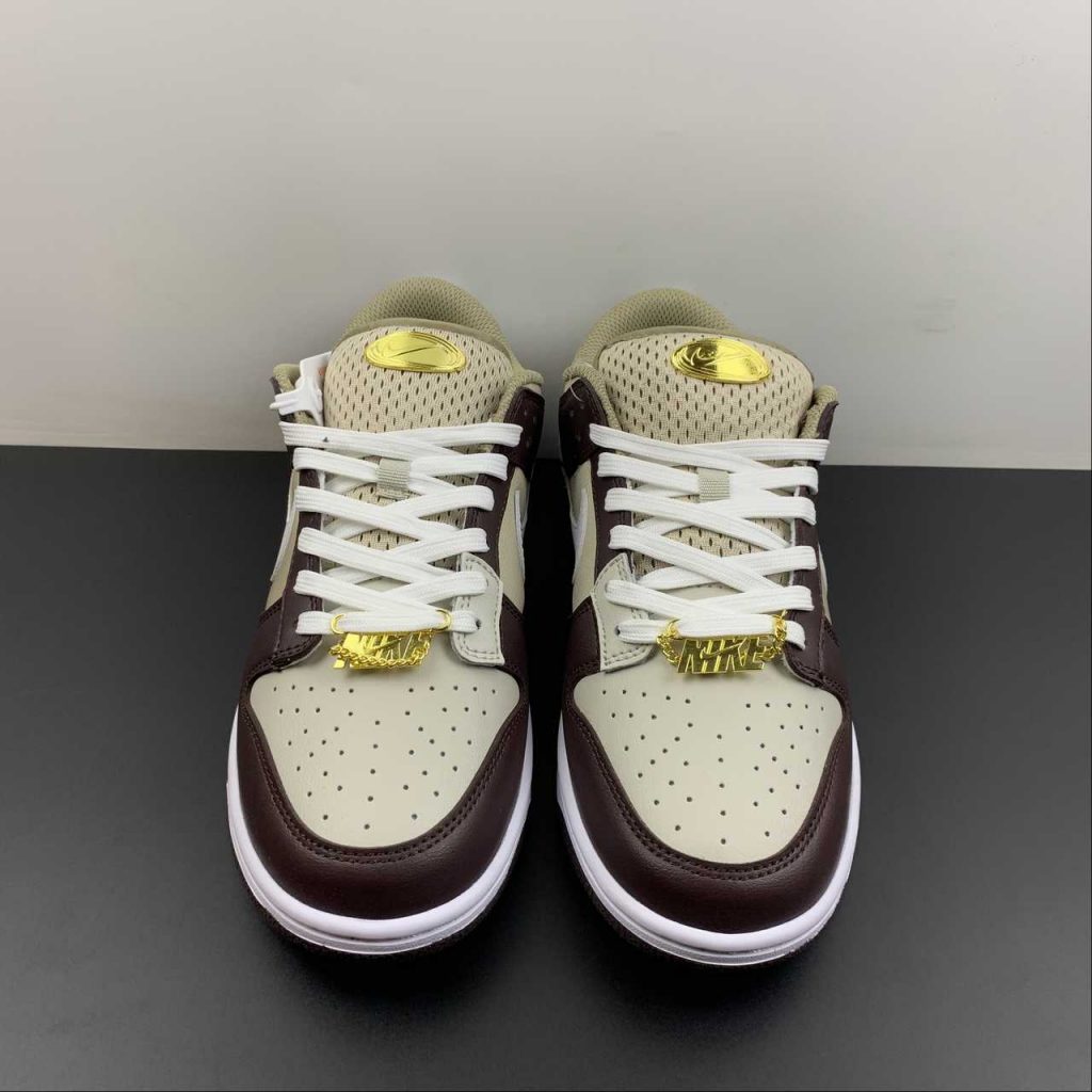Nike Dunk Low “Bling” Brown Gold For Sale The Sole Line