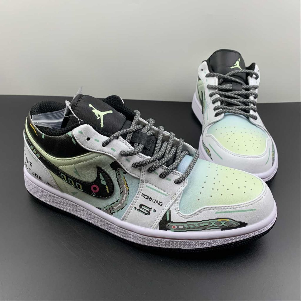 custom white jordans