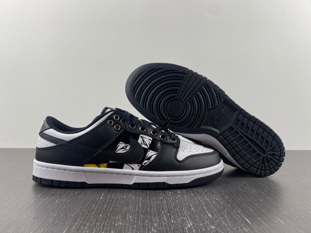 Custom-Nike-Dunk-Low-Black-White-For-Sale