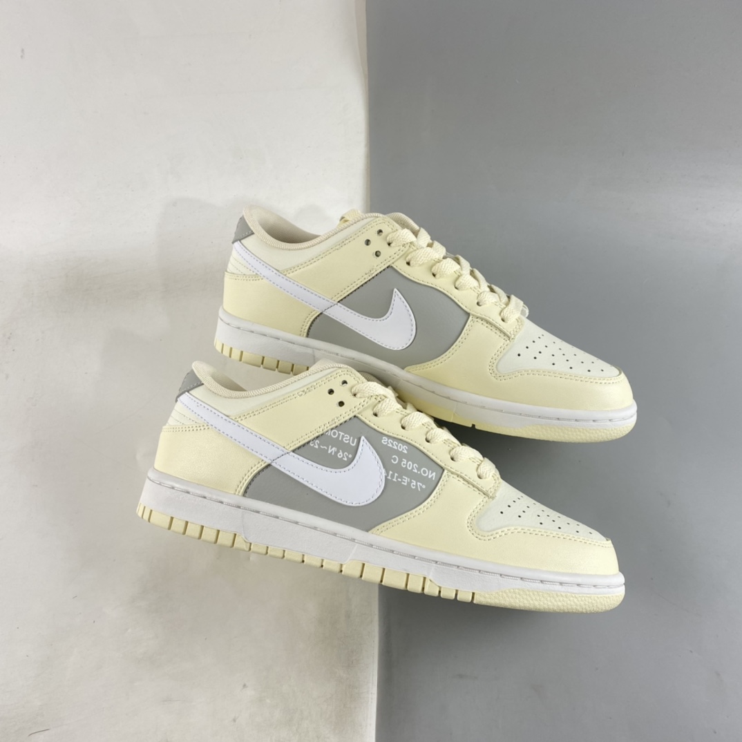 Custom-Nike-Dunk-Low-Coconut-Milk-Grey-For-Sale-1