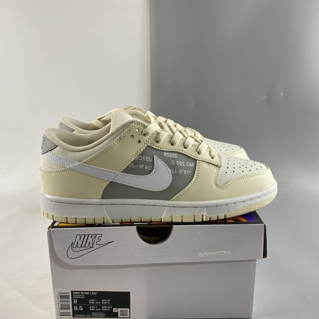 Custom-Nike-Dunk-Low-Coconut-Milk-Grey-For-Sale-7