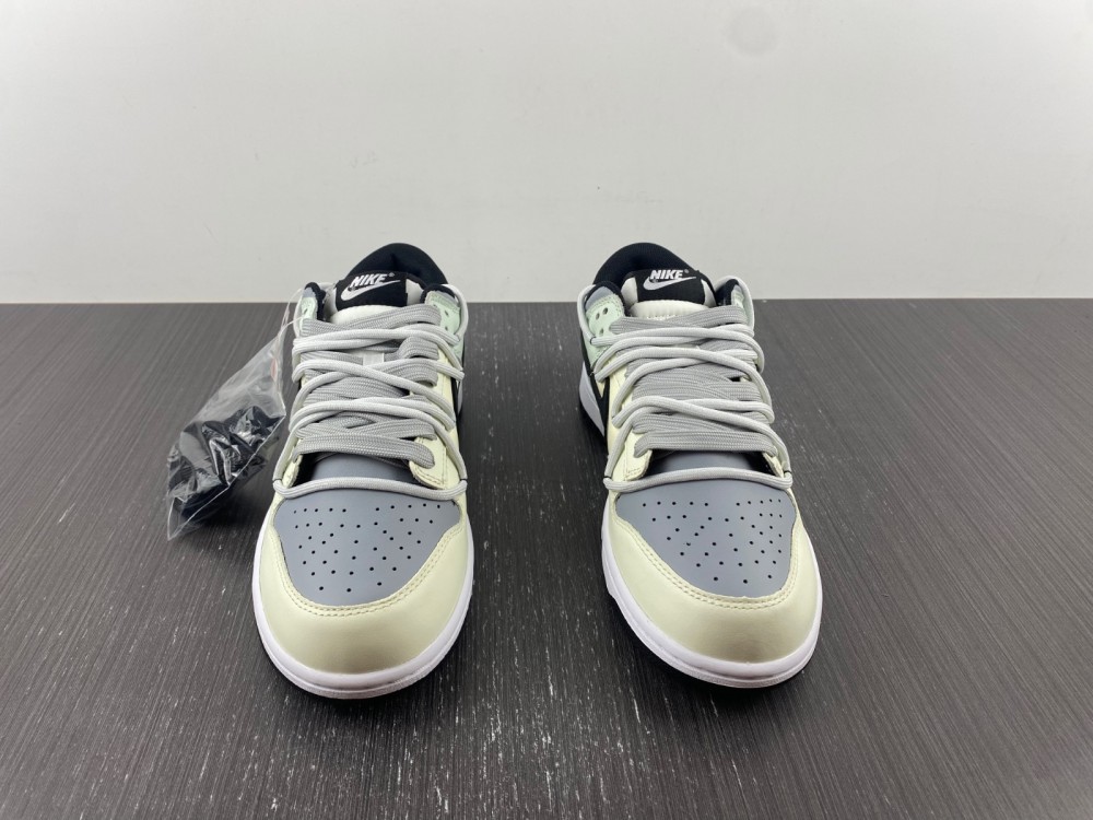 Custom-Nike-Dunk-Low-Cream-Grey-Black-For-Sale-3