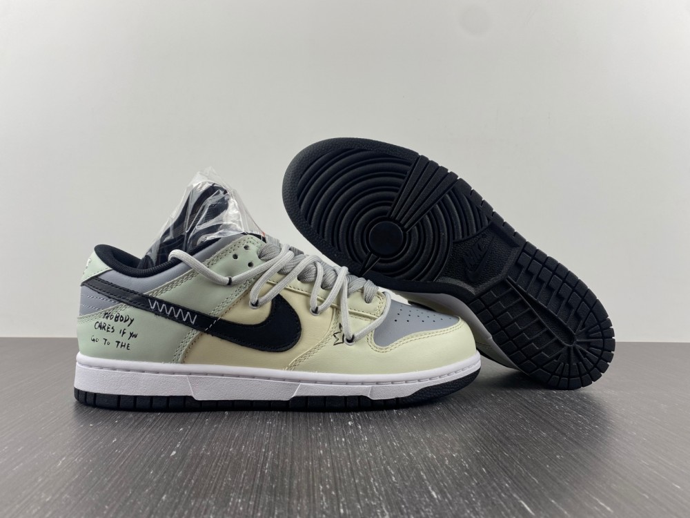 Custom-Nike-Dunk-Low-Cream-Grey-Black-For-Sale