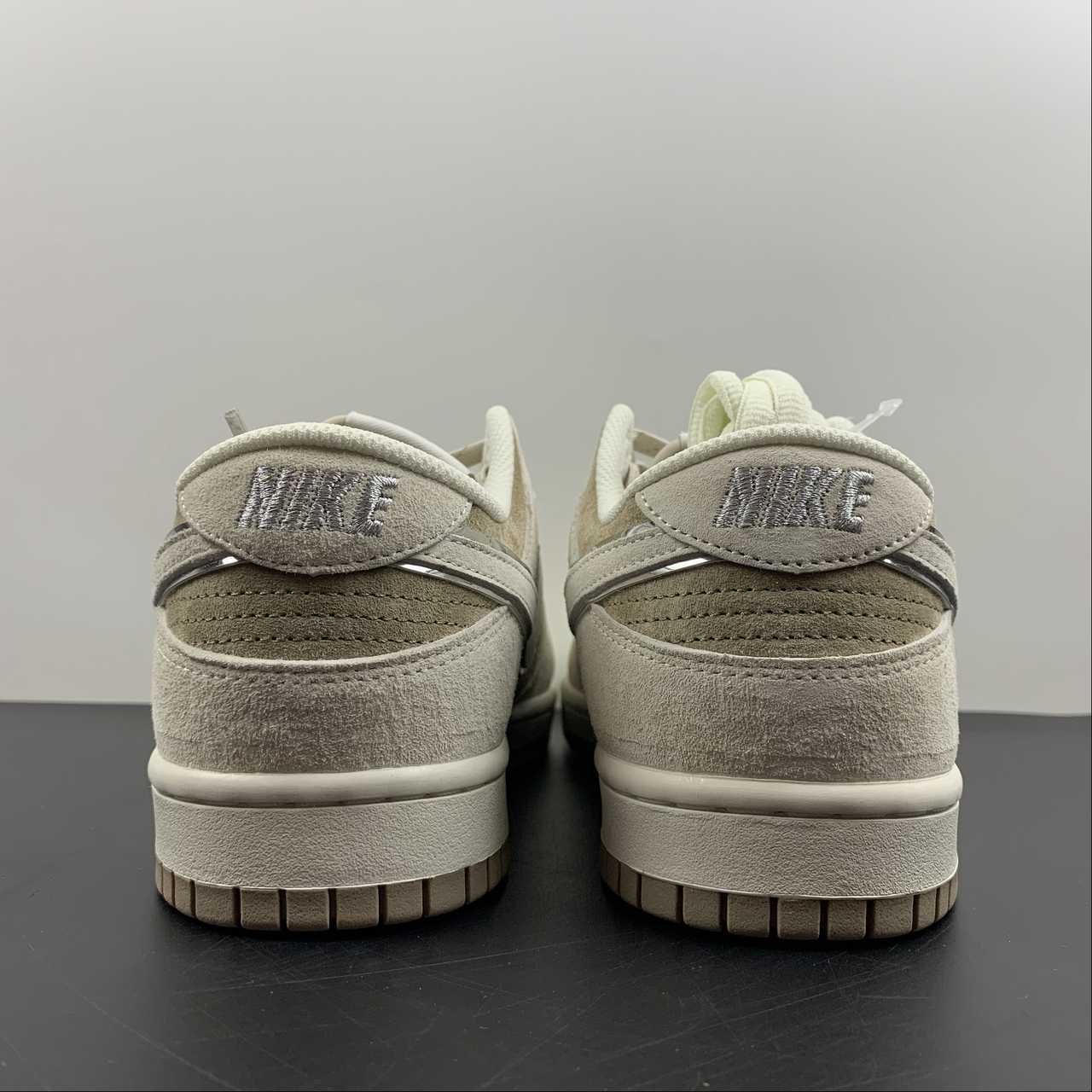 Custom-Nike-Dunk-Low-Grey-Brown-Suede-For-Sale-5