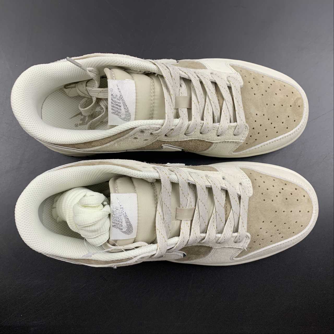 Custom-Nike-Dunk-Low-Grey-Brown-Suede-For-Sale-6