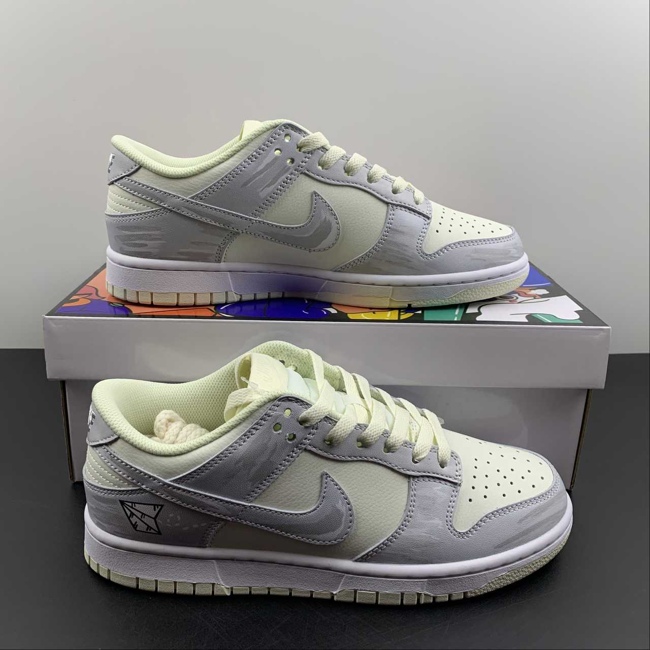 Custom-Nike-Dunk-Low-Grey-Light-Bone-For-Sale-8