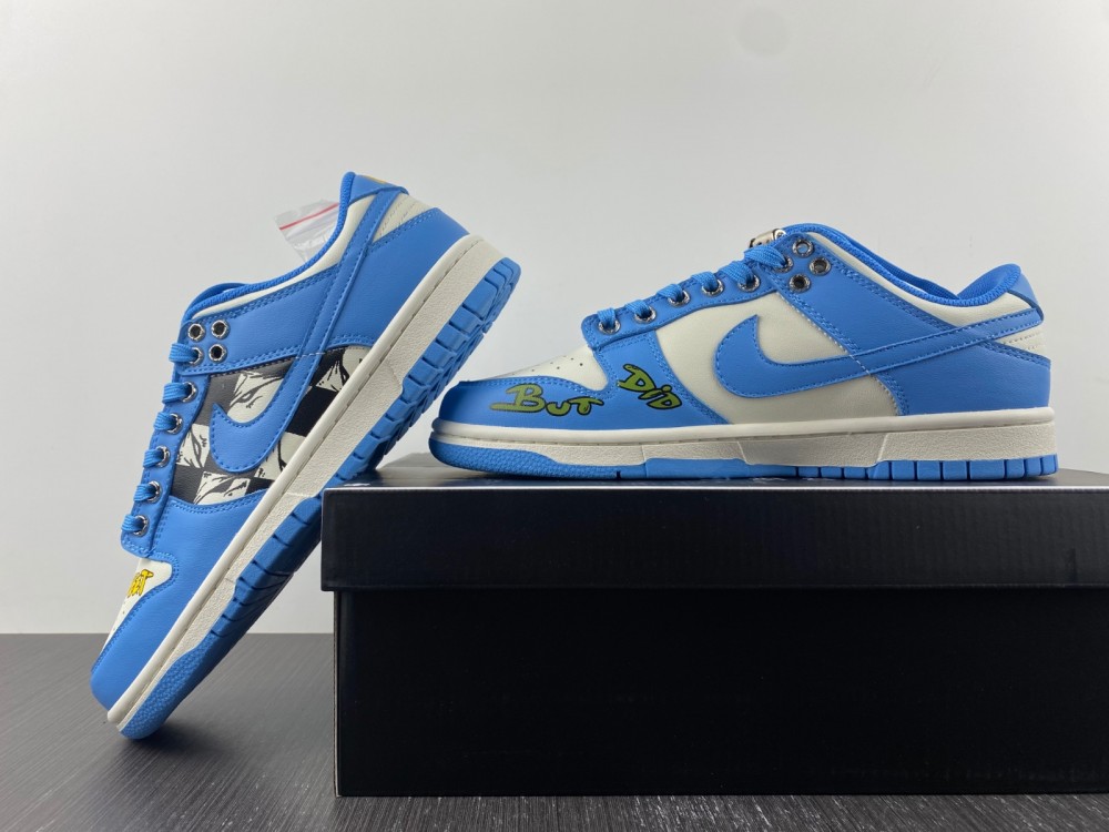 Custom-Nike-Dunk-Low-Sail-Coast-University-Gold-For-Sale-5