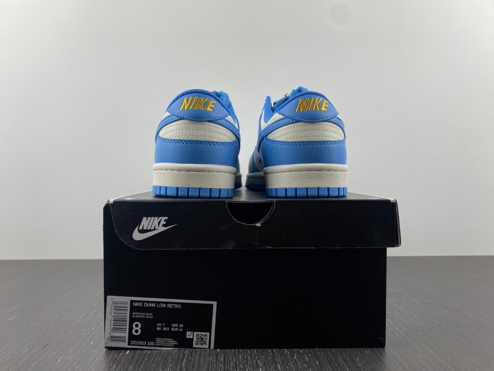 Custom-Nike-Dunk-Low-Sail-Coast-University-Gold-For-Sale-9