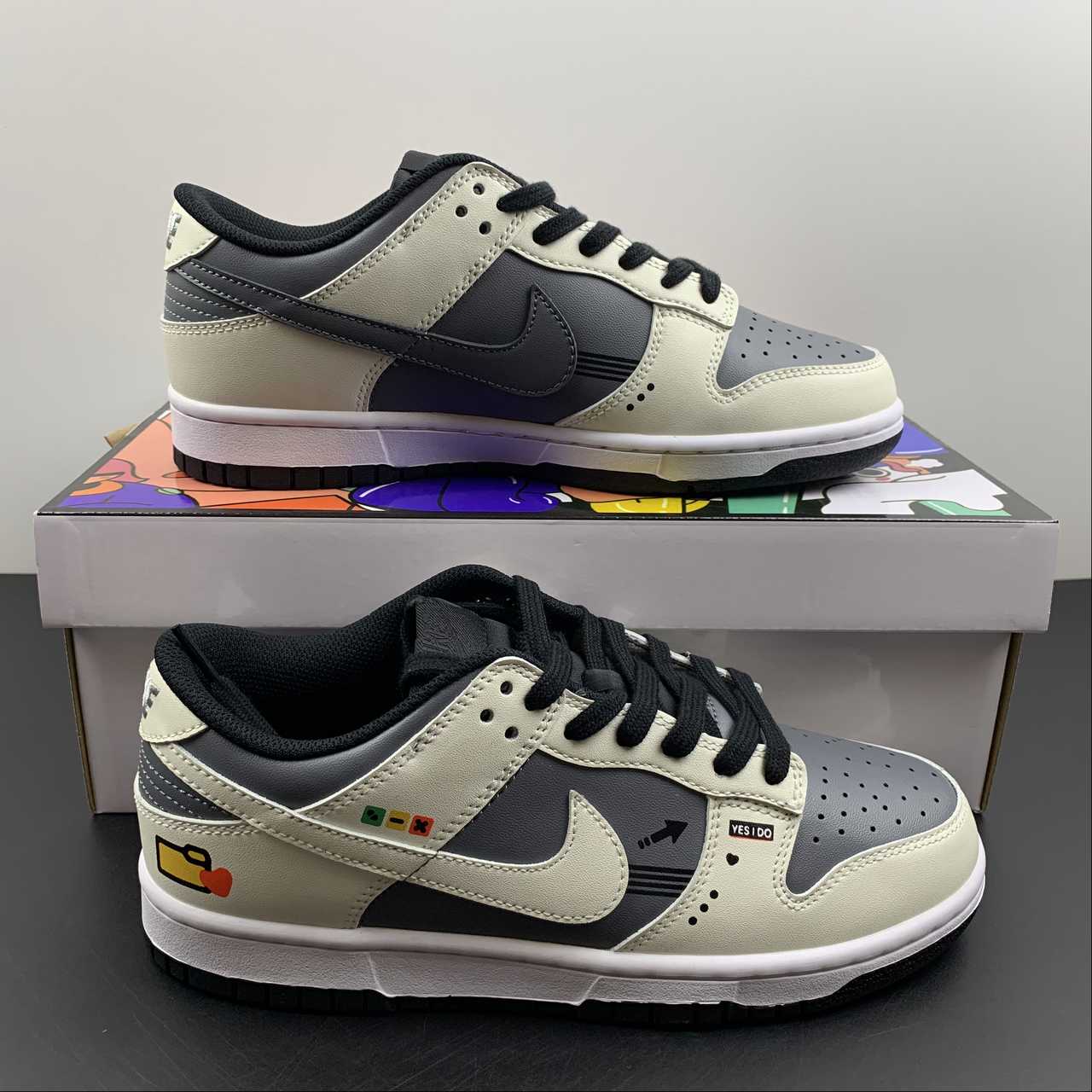 Custom-Nike-Dunk-Low-White-Black-For-Sale-8