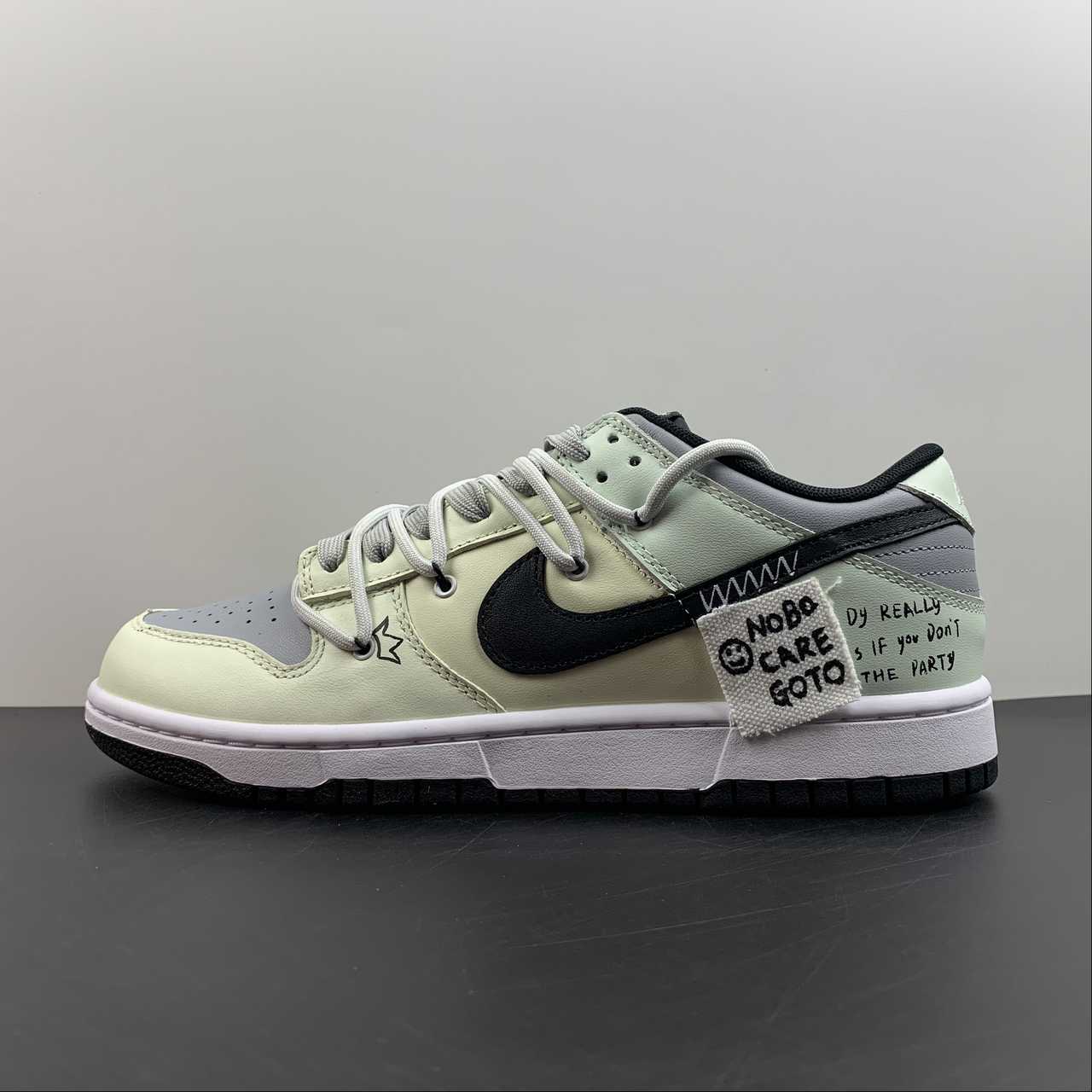 Custom-Nike-Dunk-Low-White-Grey-For-Sale