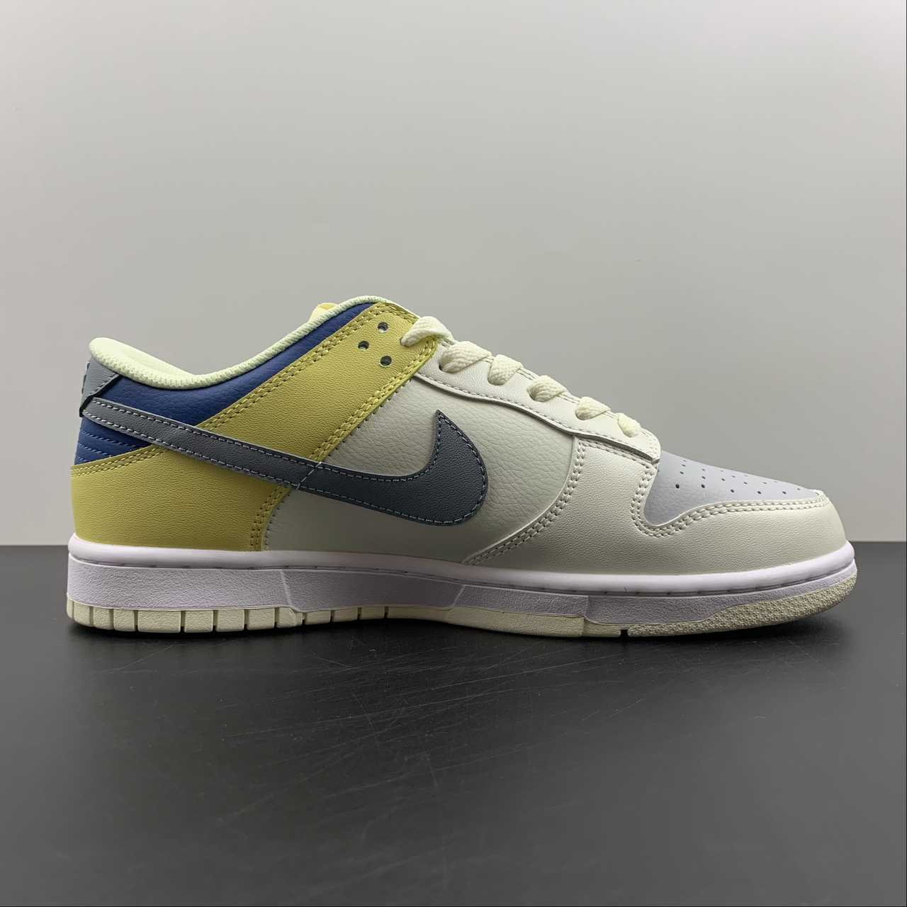 Custom-Nike-Dunk-Low-White-Yellow-Blue-For-Sale-1