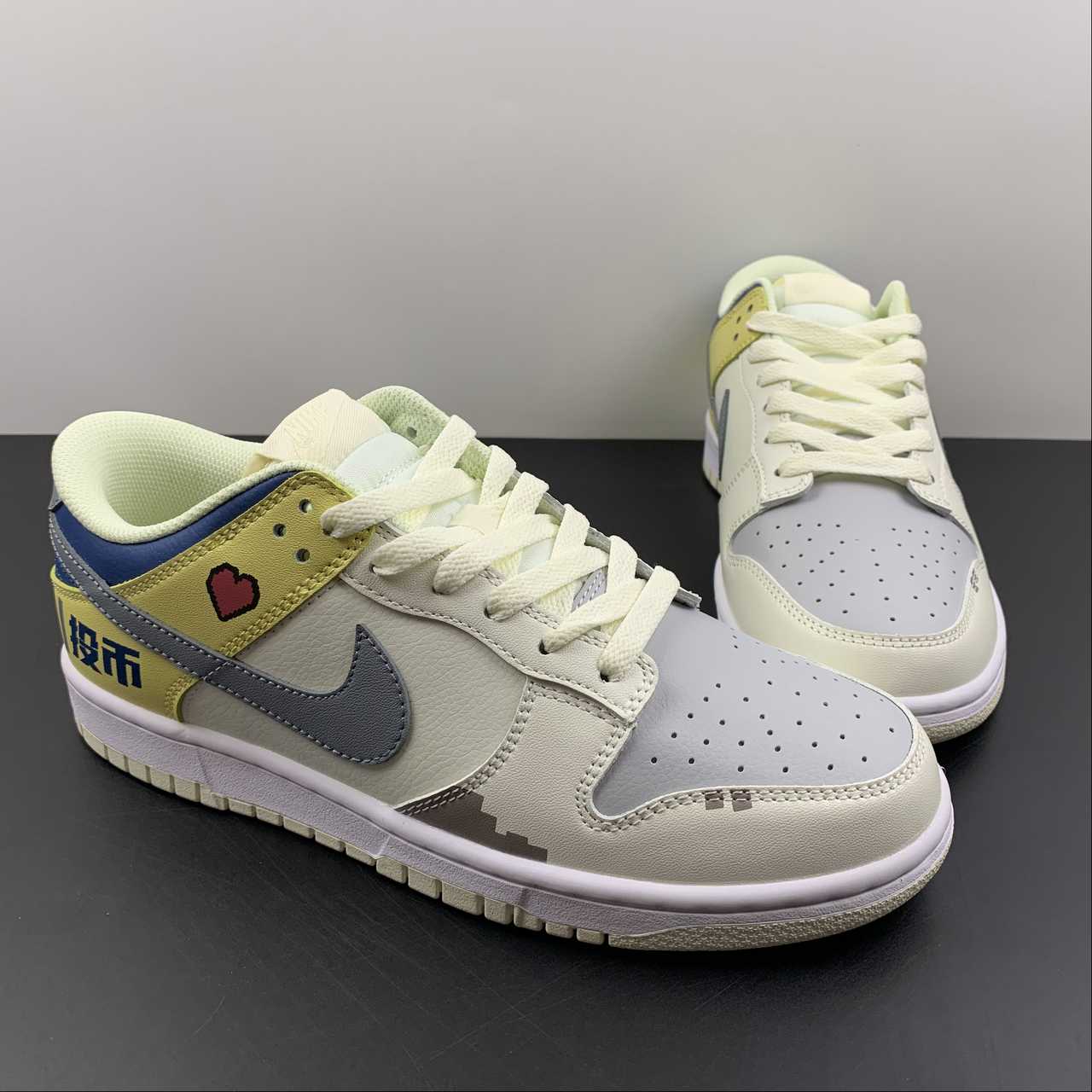 Custom-Nike-Dunk-Low-White-Yellow-Blue-For-Sale-4