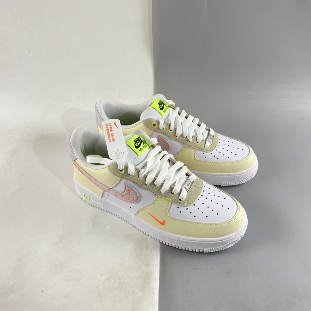 Nike-Air-Force-1-Low-Stitch-White-Tan-Neon-For-Sale-6