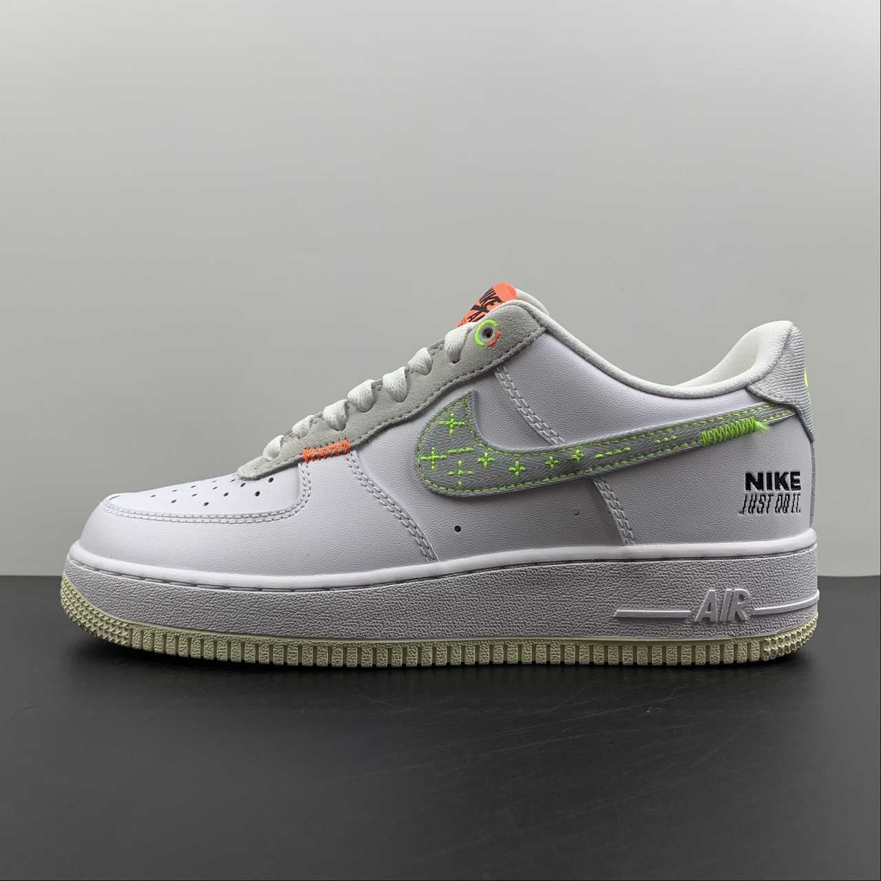 Nike-Air-Force-1-Low-White-Neon-Stitch-For-Sale