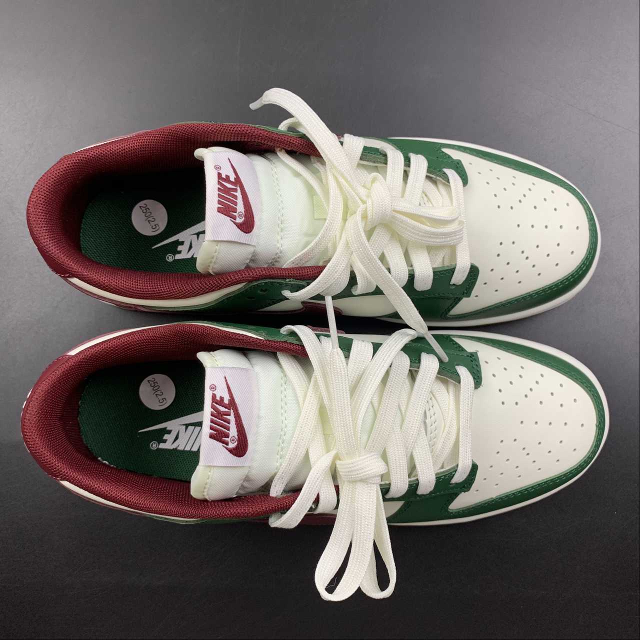 Nike-Dunk-Low-Gorge-Green-White-Team-Red-Gum-For-Sale-6