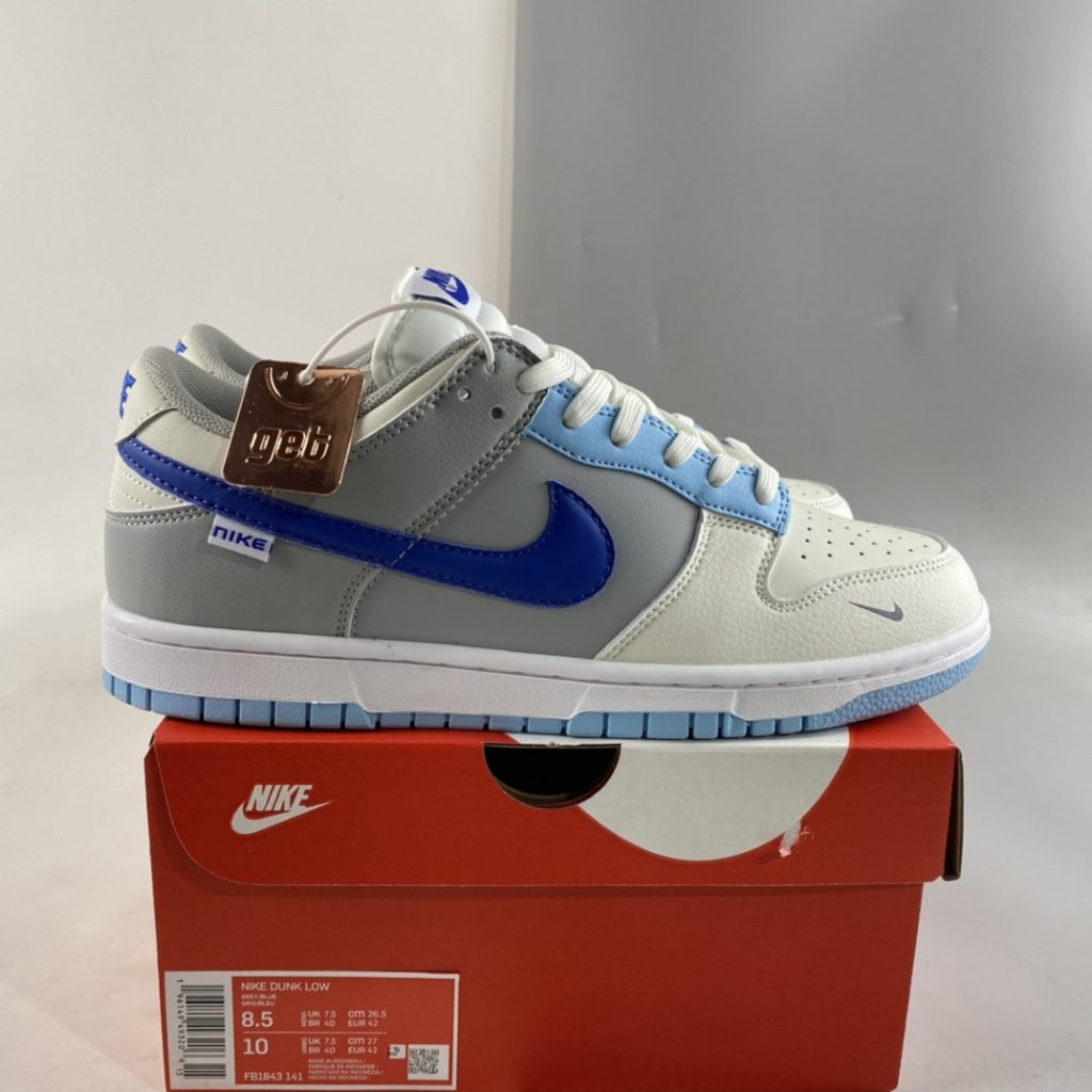 nike dunk low gs ivory hyper royal