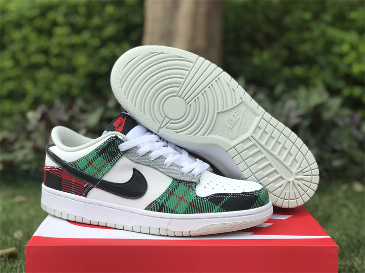 Nike-Dunk-Low-Tartan-Plaid-White-Black-University-Red-For-Sale