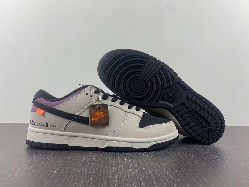 no-brainer-x-Nike-Dunk-Low-AE86-Grey-Black-Purple-For-Sale