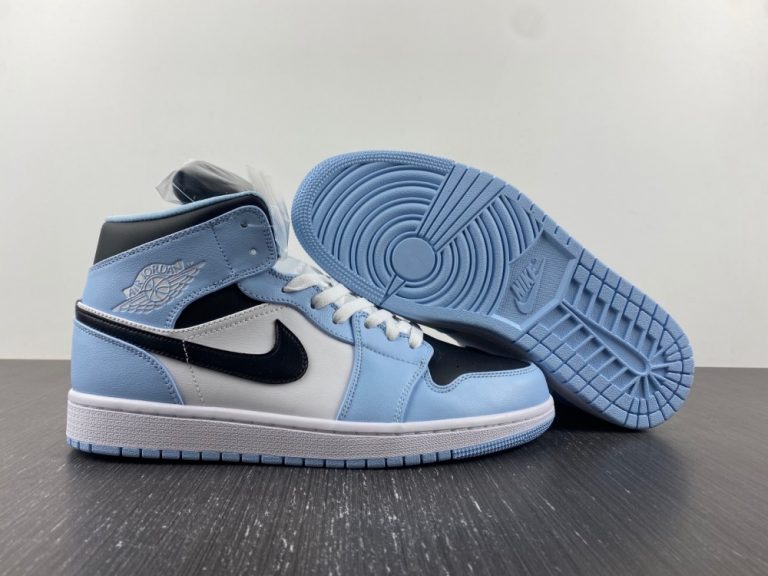 Air Jordan 1 Mid Ice Blue/Black-Sail-White 555112-401 For Sale â Sneaker Hello