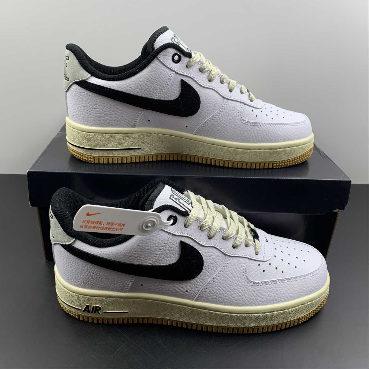 Nike-Air-Force-1-Low-Command-Force-White-Black-Muslin-Gum-For-Sale-8