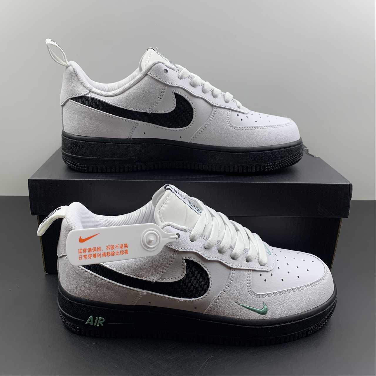Nike-Air-Force-1-Low-White-Black-Teal-For-Sale-8