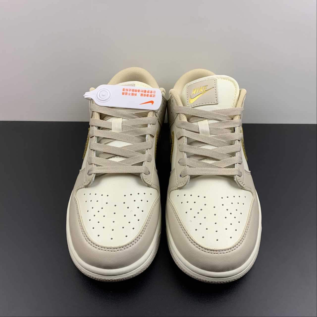 Nike-Dunk-Low-Gold-Swoosh-White-Tan-Gold-For-Sale-3