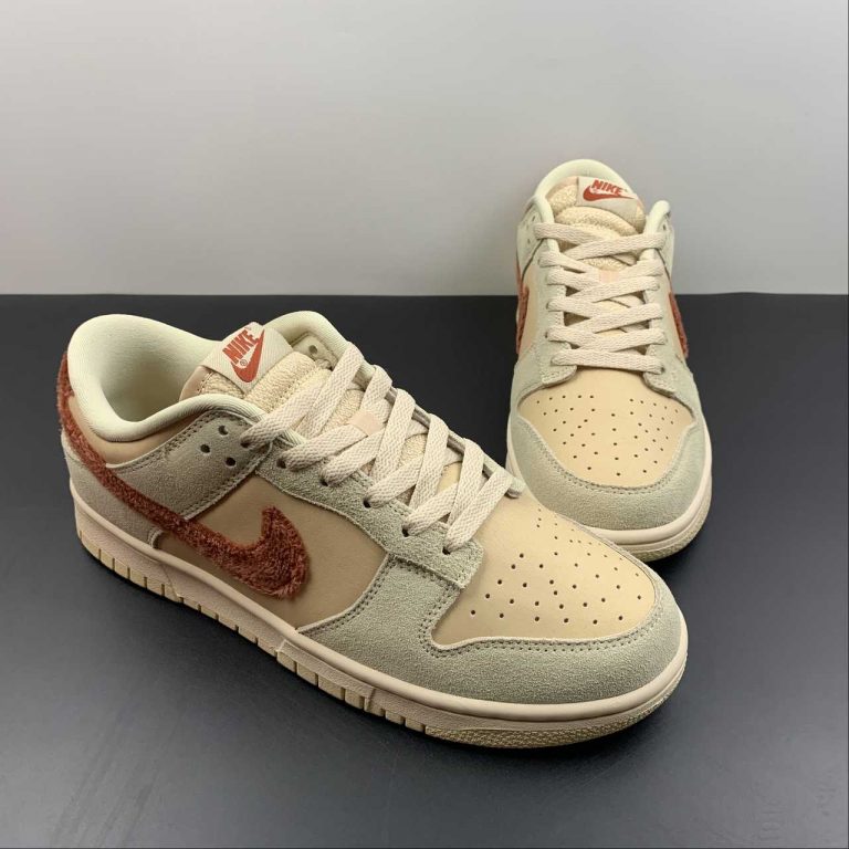 Nike Dunk Low “Terry Swoosh” Shimmer/Mars StoneSanddrift For Sale