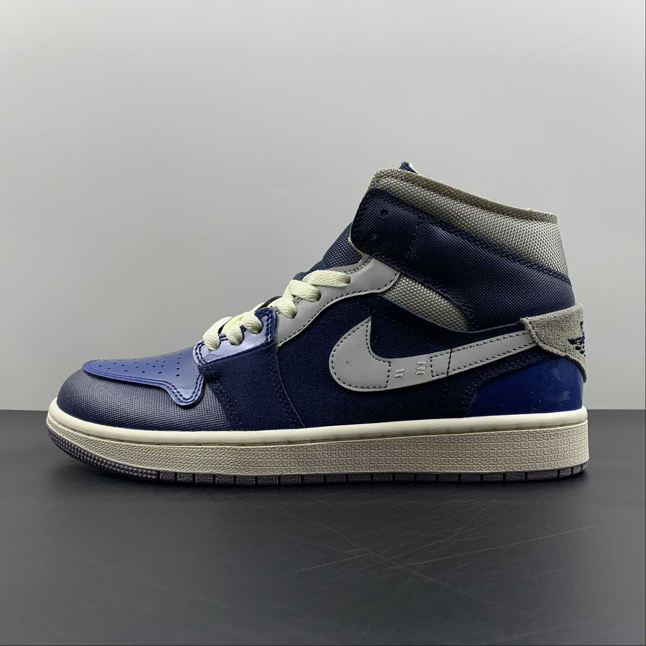 Air-Jordan-1-Mid-Obsidian-Ashen-Slate-French-Blue-Sail-For-Sale