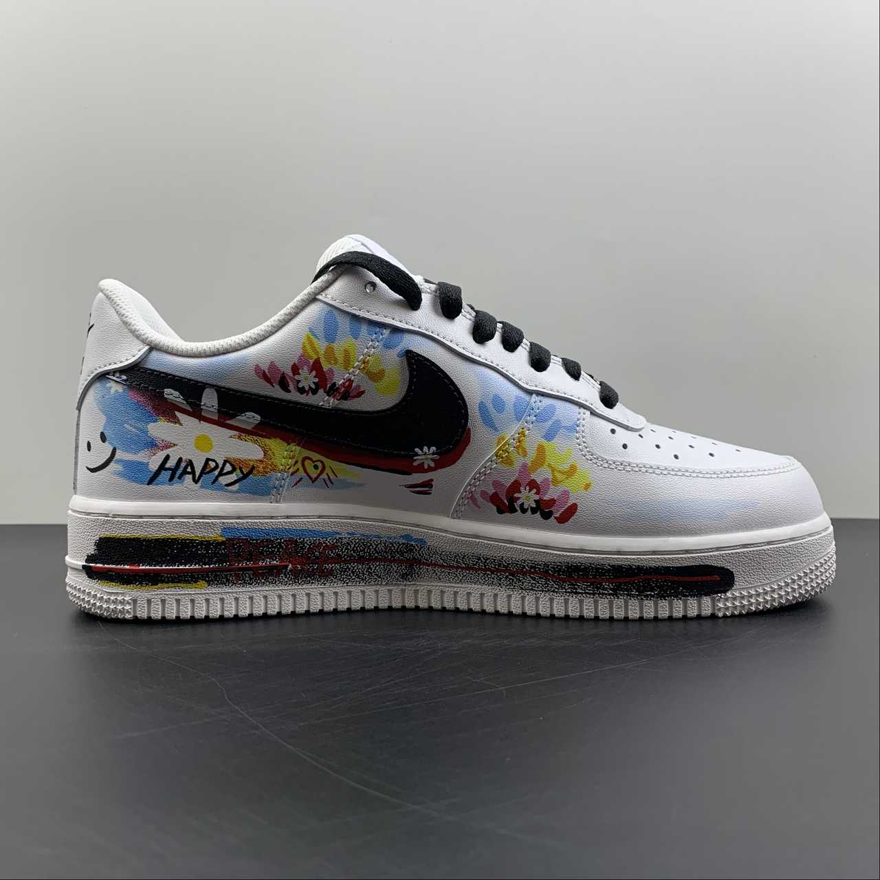Custom-Nike-Air-Force-1-Low-White-Black-For-Sale-1