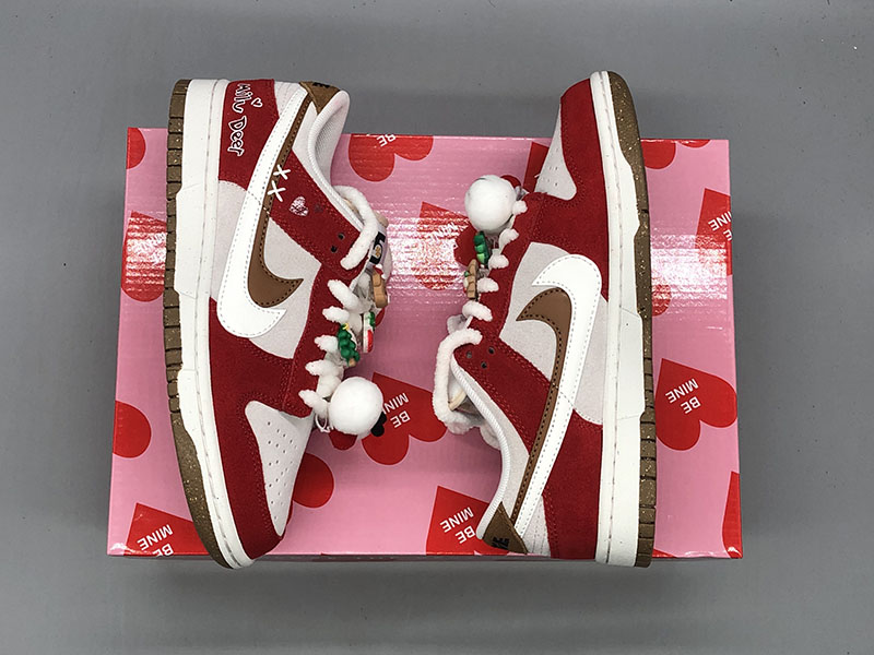 Custom-Nike-Dunk-Low-Christmas-Red-White-For-Sale-2