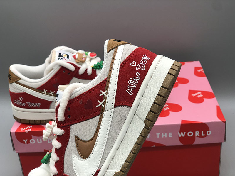 Custom-Nike-Dunk-Low-Christmas-Red-White-For-Sale-4
