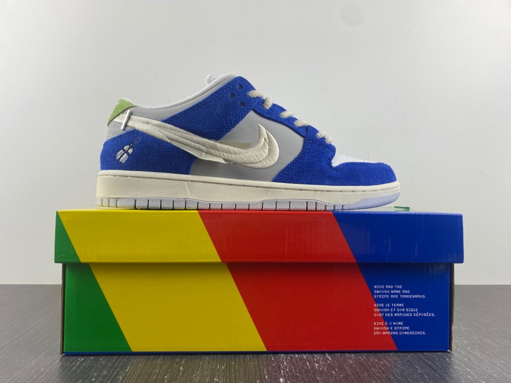 Fly-Streetwear-x-Nike-SB-Dunk-Low-Game-Royal-Sail-Grey-Fog-For-Sale-6