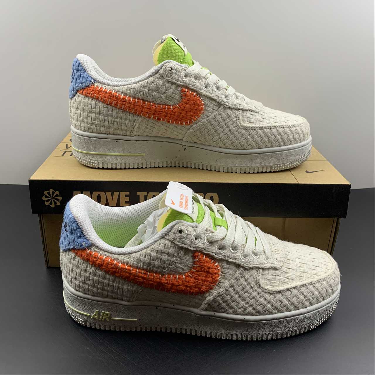 Nike-Air-Force-1-Low-Hemp-White-Orange-Blue-Green-For-Sale-8