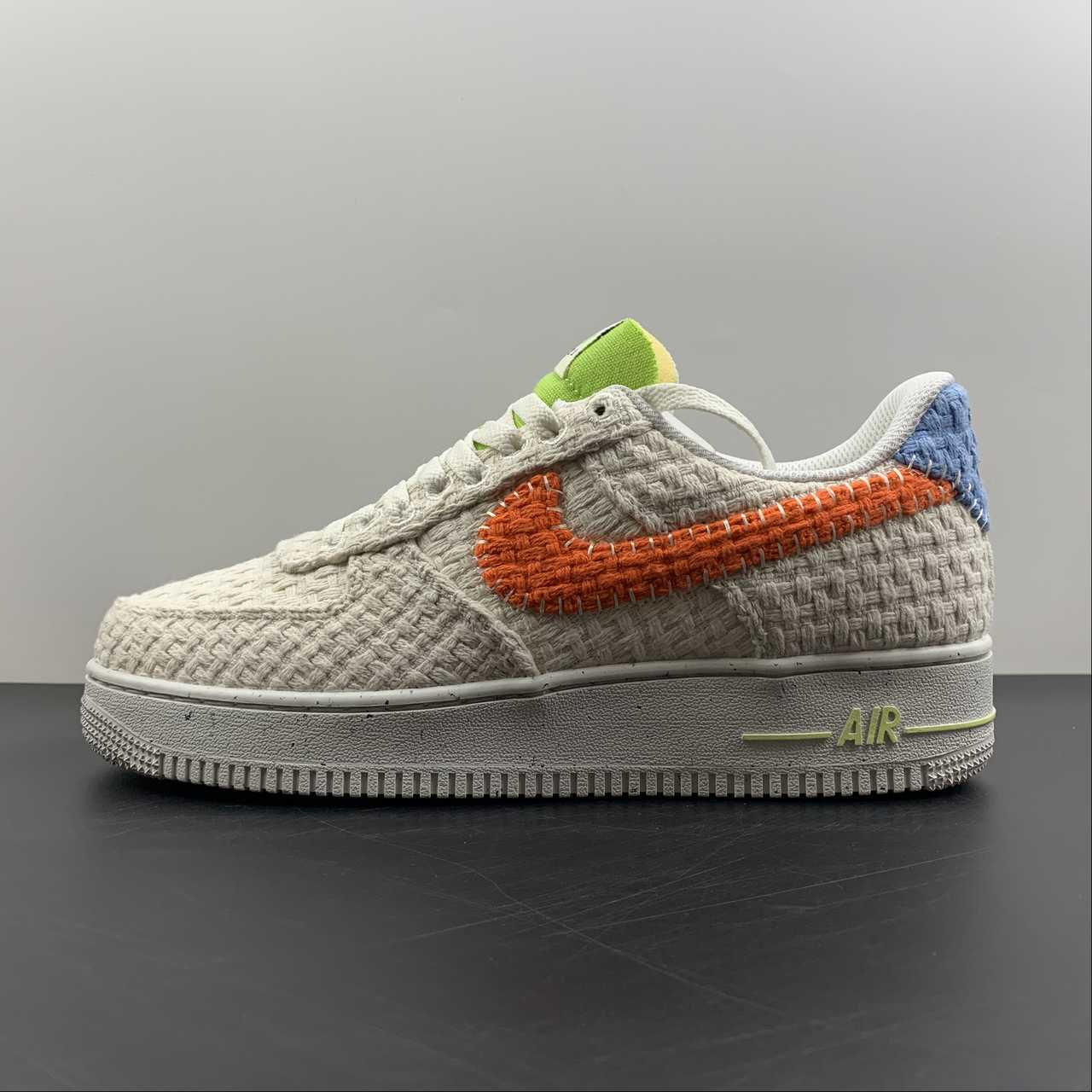 Nike-Air-Force-1-Low-Hemp-White-Orange-Blue-Green-For-Sale