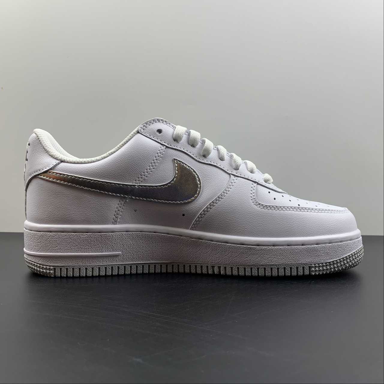 Nike-Air-Force-1-Low-Silver-Swoosh-White-Metallic-Silver-For-Sale-1