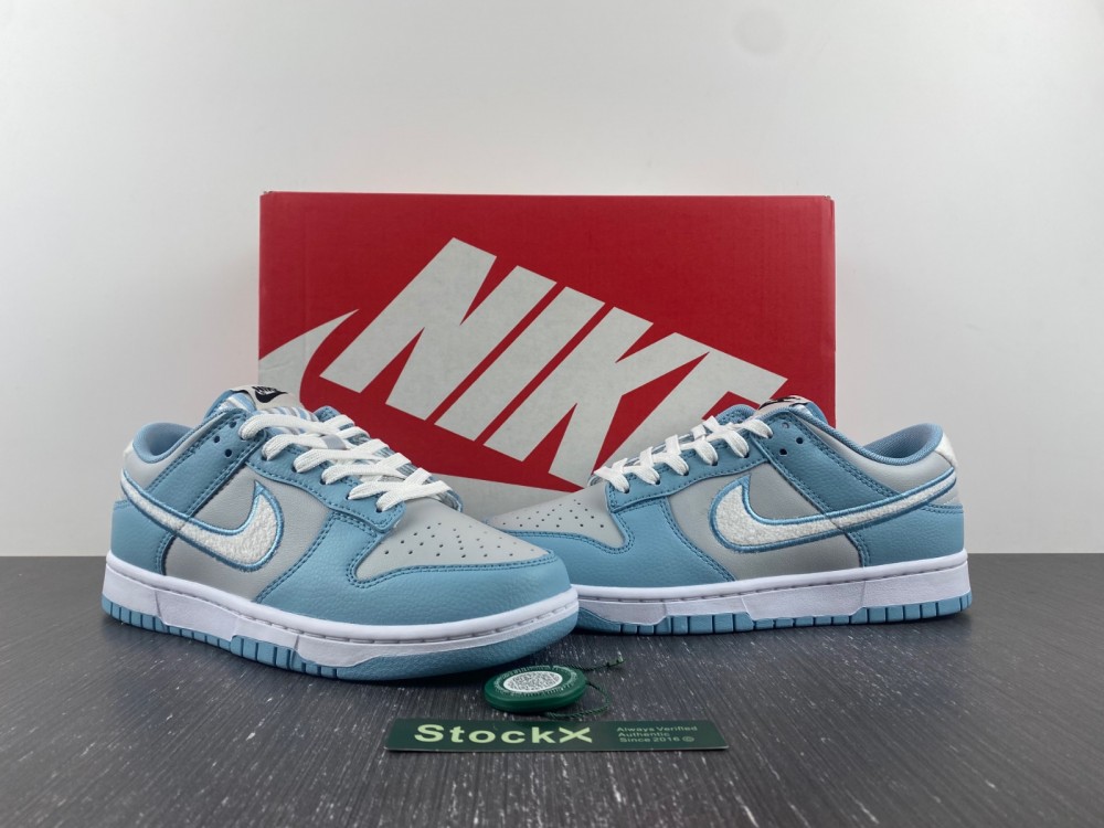Nike-Dunk-Low-Retro-Fleece-Swoosh-Worn-Blue-For-Sale-2