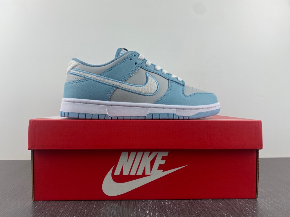 Nike-Dunk-Low-Retro-Fleece-Swoosh-Worn-Blue-For-Sale-4