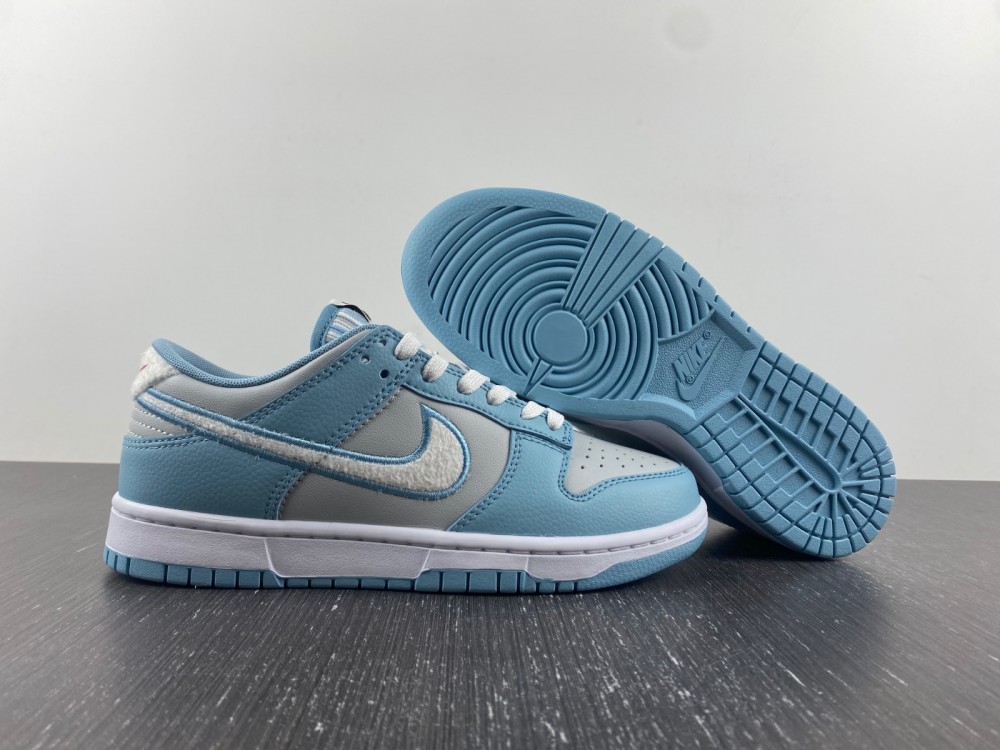 Nike-Dunk-Low-Retro-Fleece-Swoosh-Worn-Blue-For-Sale