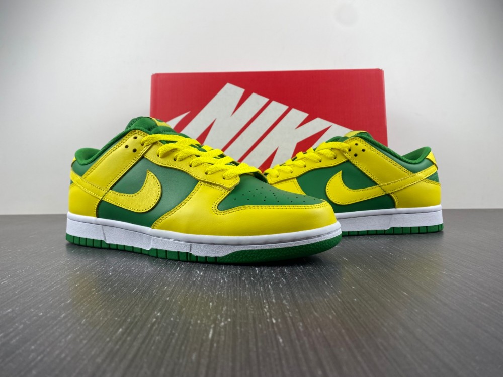 Nike-Dunk-Low-Reverse-Brazil-Apple-Green-Yellow-Strike-White-For-Sale-2