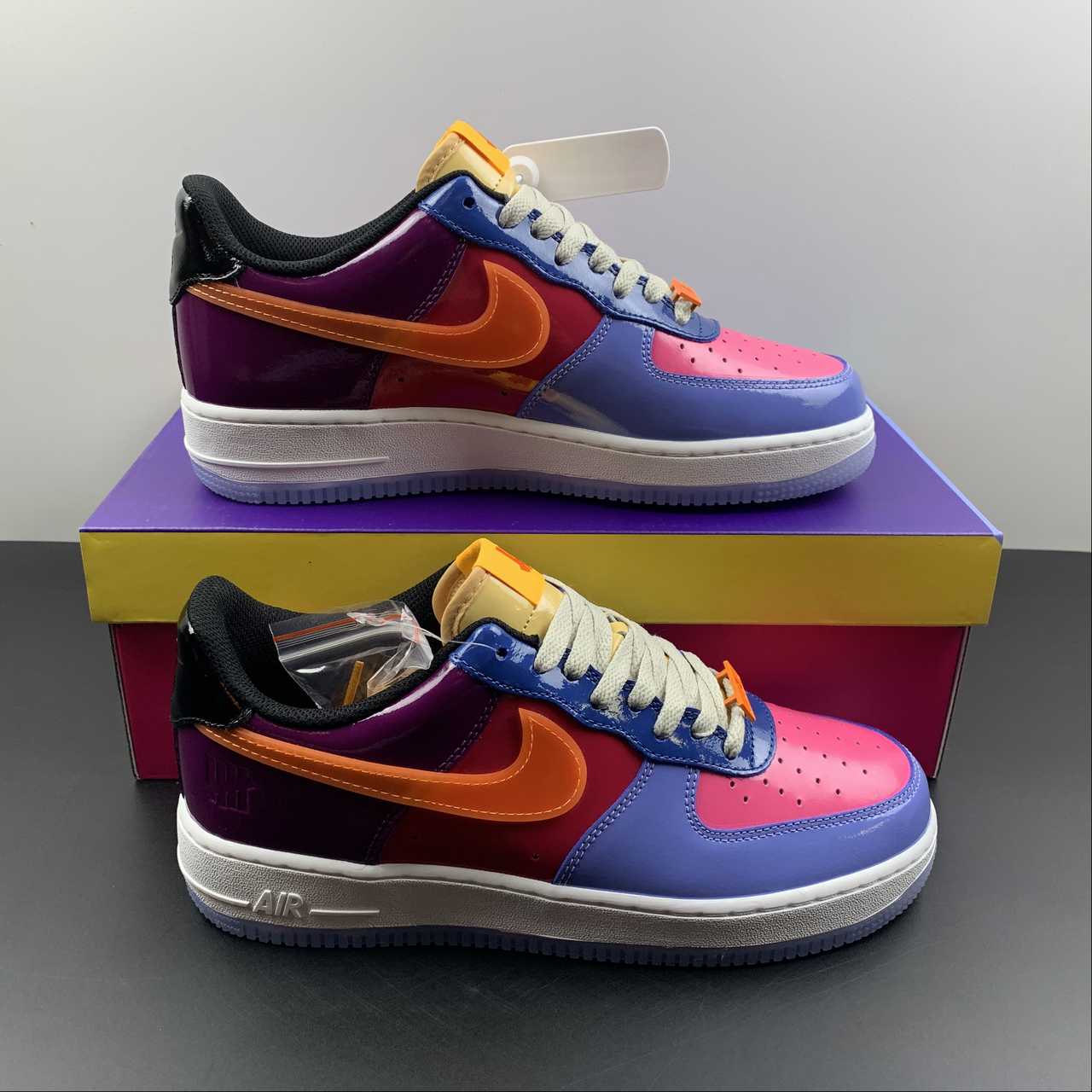 Undefeated-x-Nike-Air-Force-1-Low-Polar-Total-Orange-Multi-Color-For-Sale-8