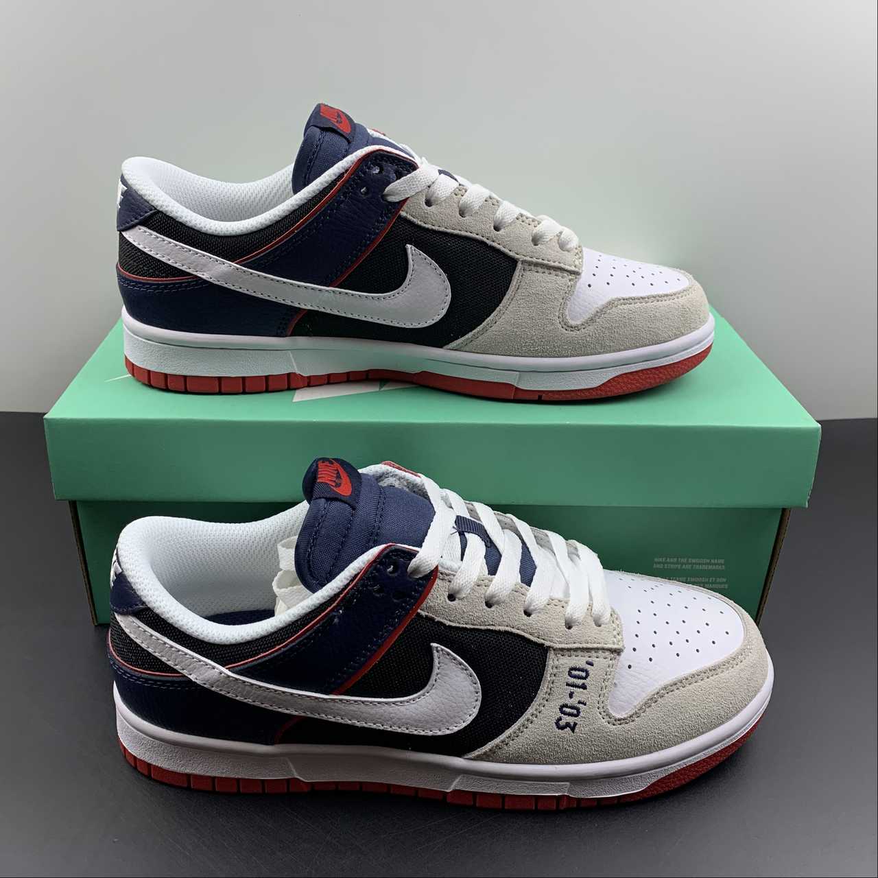 Nike-Dunk-Low-01-03-White-Grey-Dark-Blue-For-Sale-8