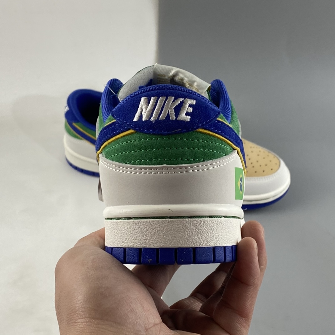 Nike-Dunk-Low-Neymar-White-Brown-Blue-Green-For-Sale-4