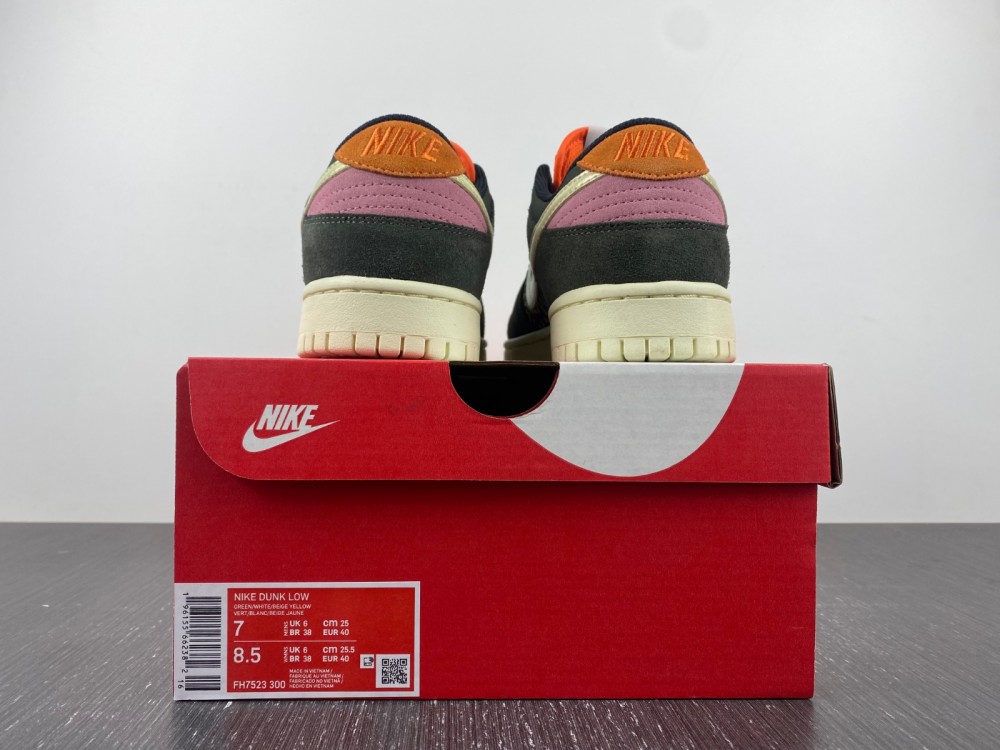 Nike-Dunk-Low-Rainbow-Trout-Sequoia-Alabaster-Safety-Orange-FN7523-300-For-Sale-4