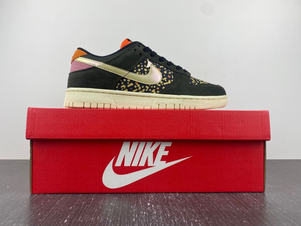 Nike-Dunk-Low-Rainbow-Trout-Sequoia-Alabaster-Safety-Orange-FN7523-300-For-Sale-9
